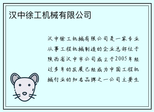 汉中徐工机械有限公司